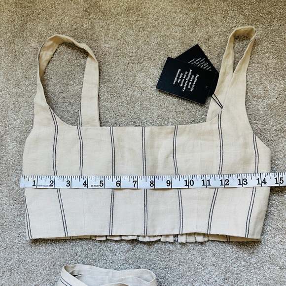 Reformation Linen Molto Two Piece Size XS NWT Positano - Picture 6 of 13